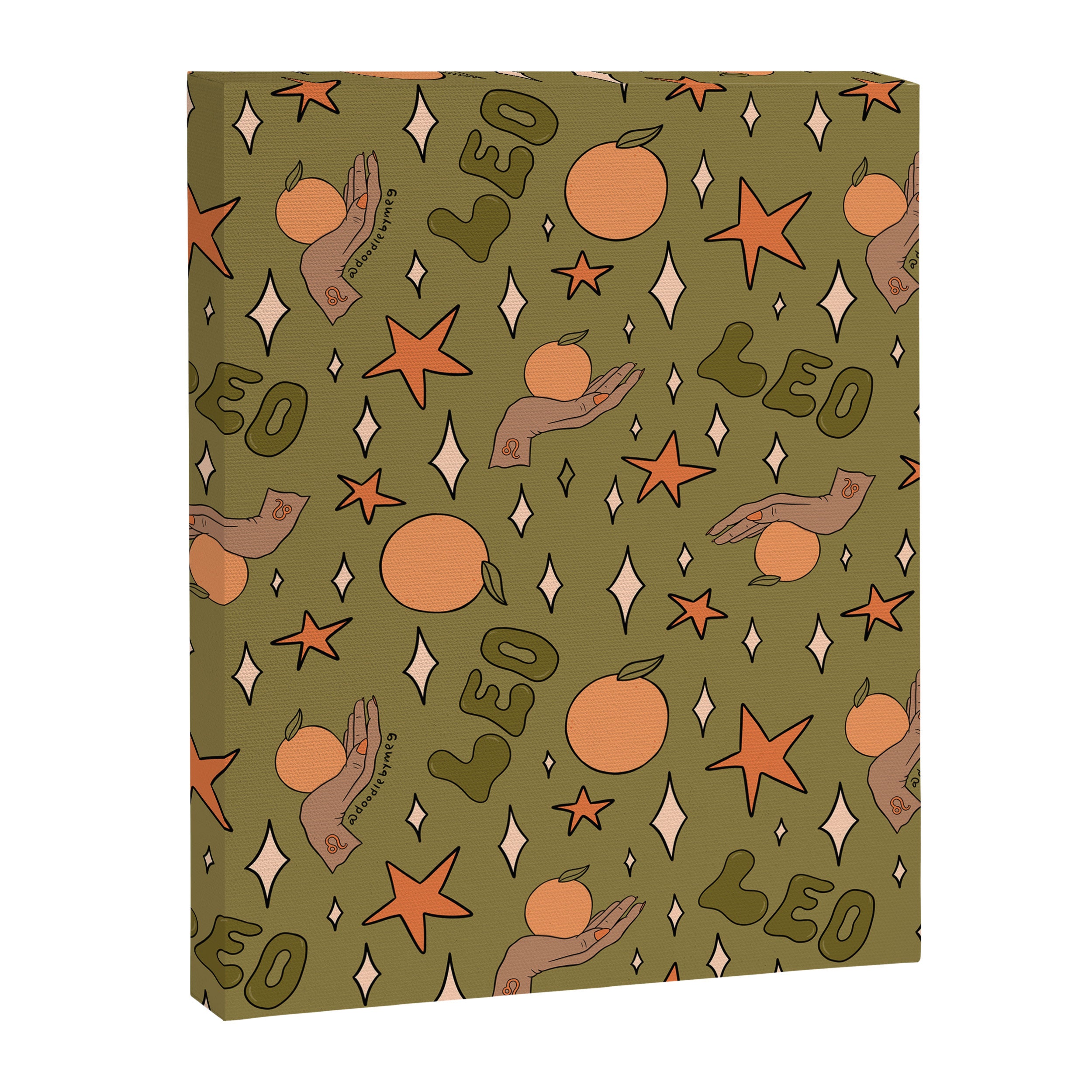 Leo Grapefruit Print Canvas Print Gallery Image 8