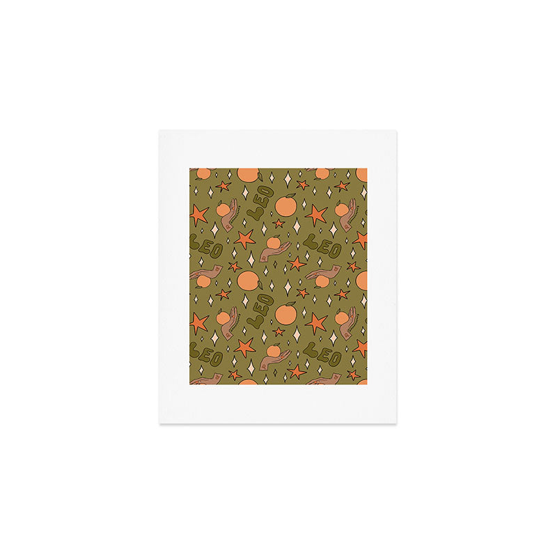 Leo Grapefruit Print Art Print Gallery Image 1