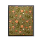 Leo Grapefruit Print Framed Canvas Print Gallery Image 8