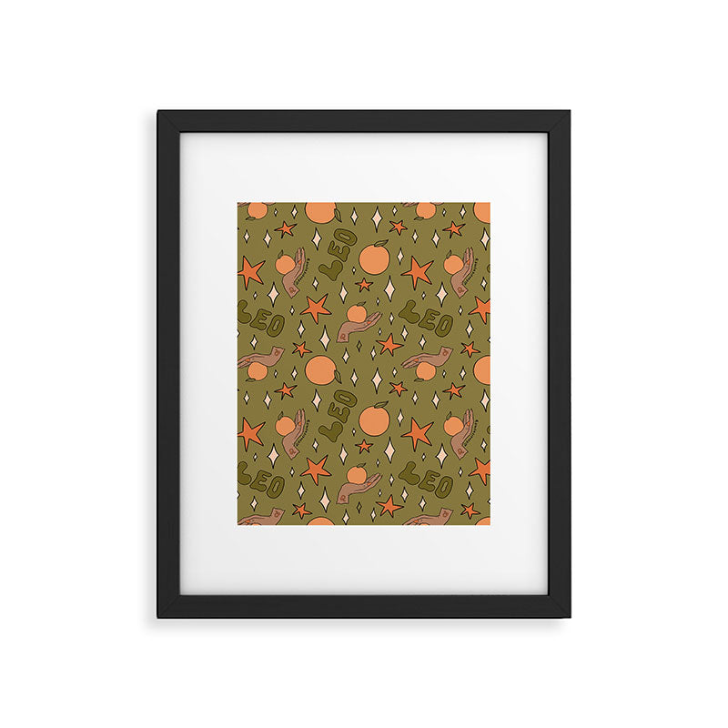 Leo Grapefruit Print Framed Art Print Gallery Image 6