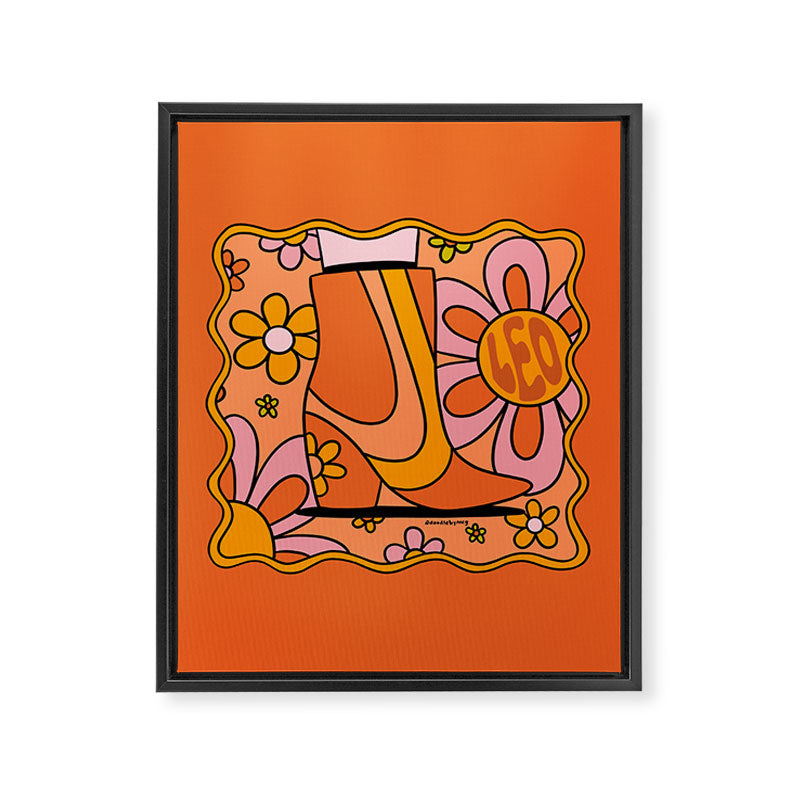 Leo Groovy Framed Canvas Print Gallery Image 8