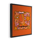 Leo Groovy Framed Canvas Print Gallery Image 2