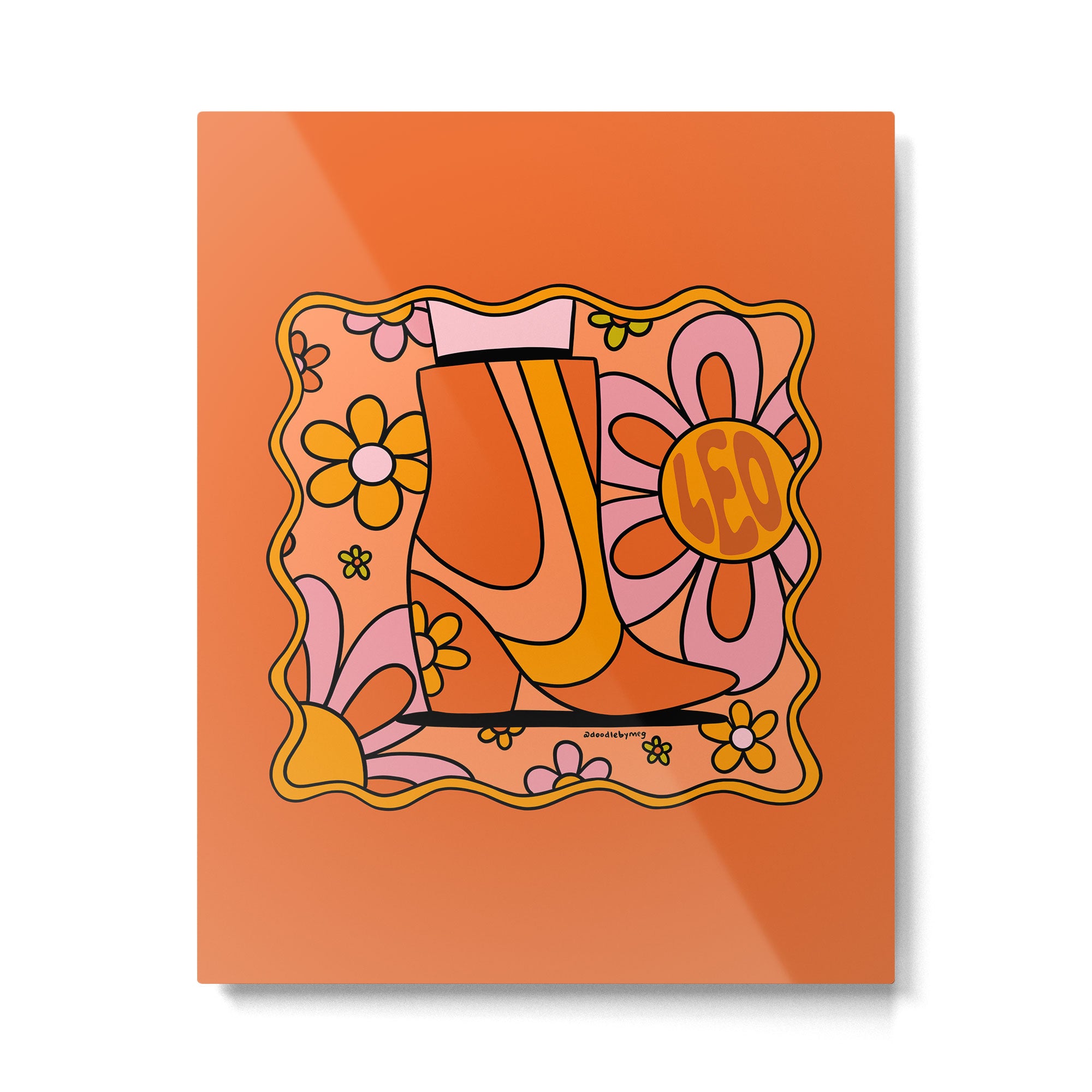 Leo Groovy Metal Print Gallery Image 6