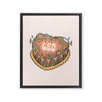 Leo Heart Cake Framed Canvas Print Gallery Image 8