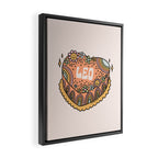 Leo Heart Cake Framed Canvas Print Gallery Image 2