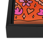 Leo Heart Framed Canvas Print Gallery Image 3
