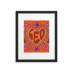 Leo Heart Framed Art Print Gallery Image 6