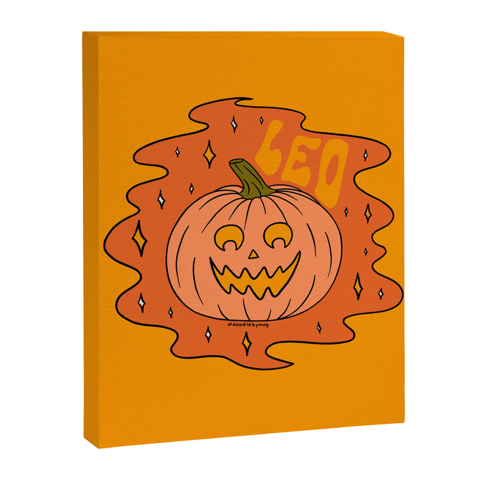Leo Jack O Lantern Canvas Print Gallery Image 1