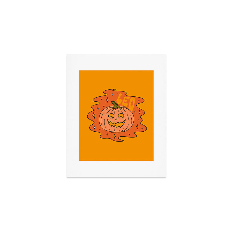 Leo Jack O Lantern Art Print Gallery Image 1