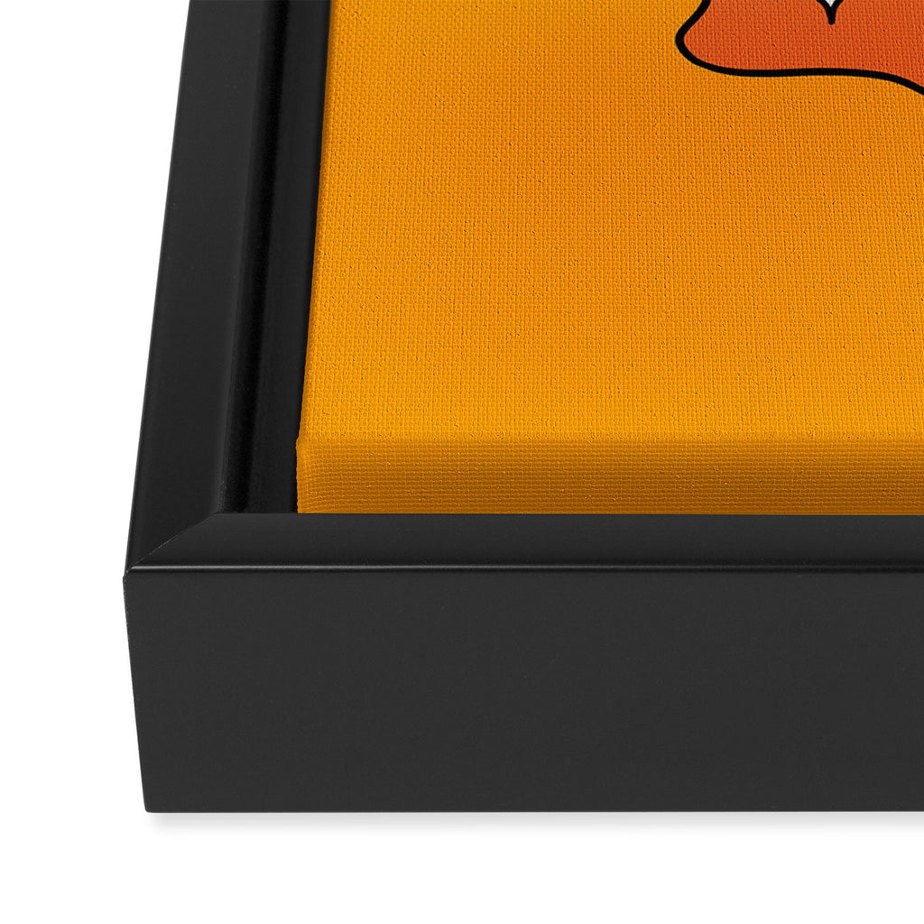 Leo Jack O Lantern Framed Canvas Print Gallery Image 3