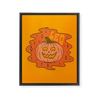 Leo Jack O Lantern Framed Canvas Print Gallery Image 8