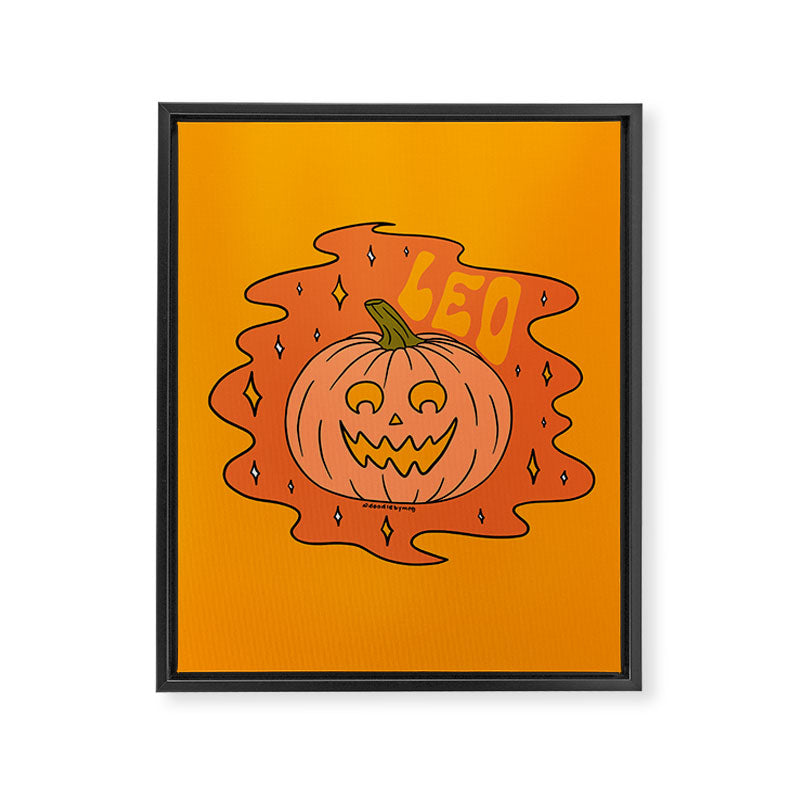 Leo Jack O Lantern Framed Canvas Print Gallery Image 8