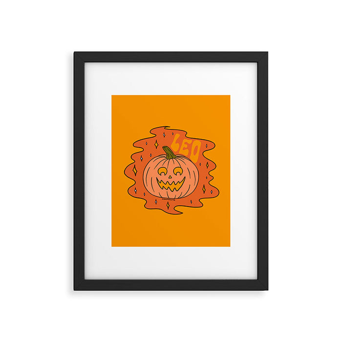 Leo Jack O Lantern Framed Art Print Gallery Image 1