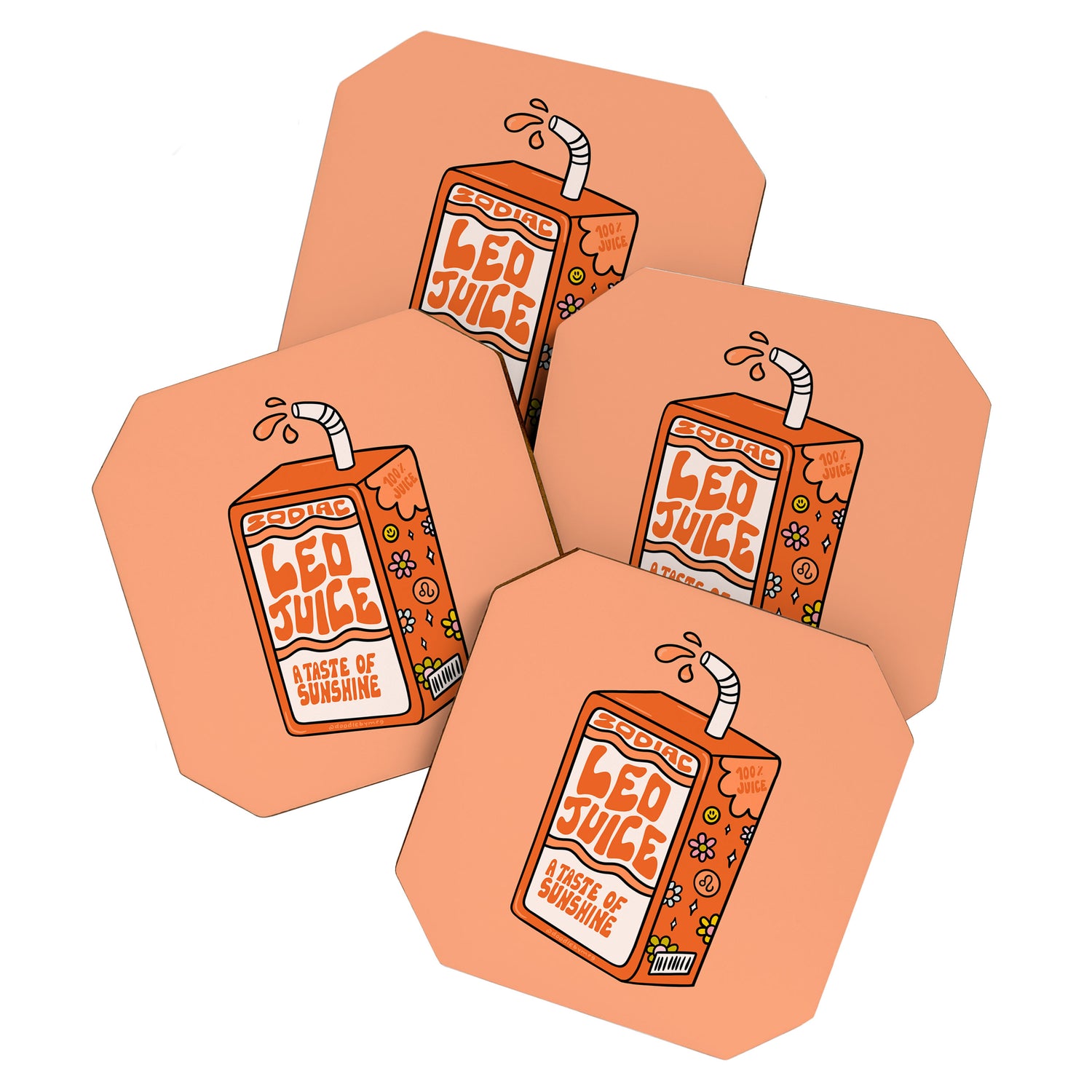 Leo Juice Box Coaster Gallery Image 1