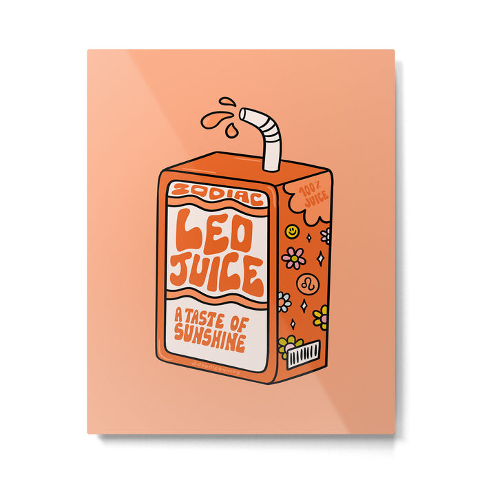 Leo Juice Box Metal Print Gallery Image 1