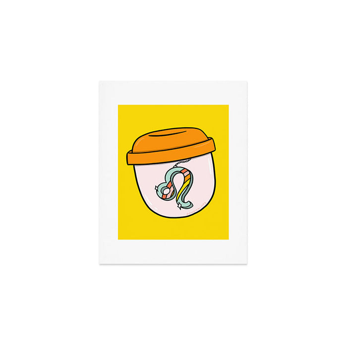 Leo Keychain Art Print Gallery Image 1