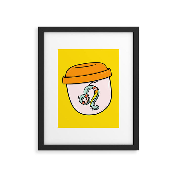 Leo Keychain Framed Art Print Gallery Image 1