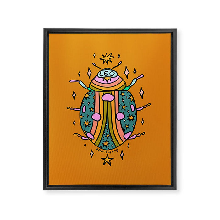 Leo Ladybug Framed Canvas Print Gallery Image 1
