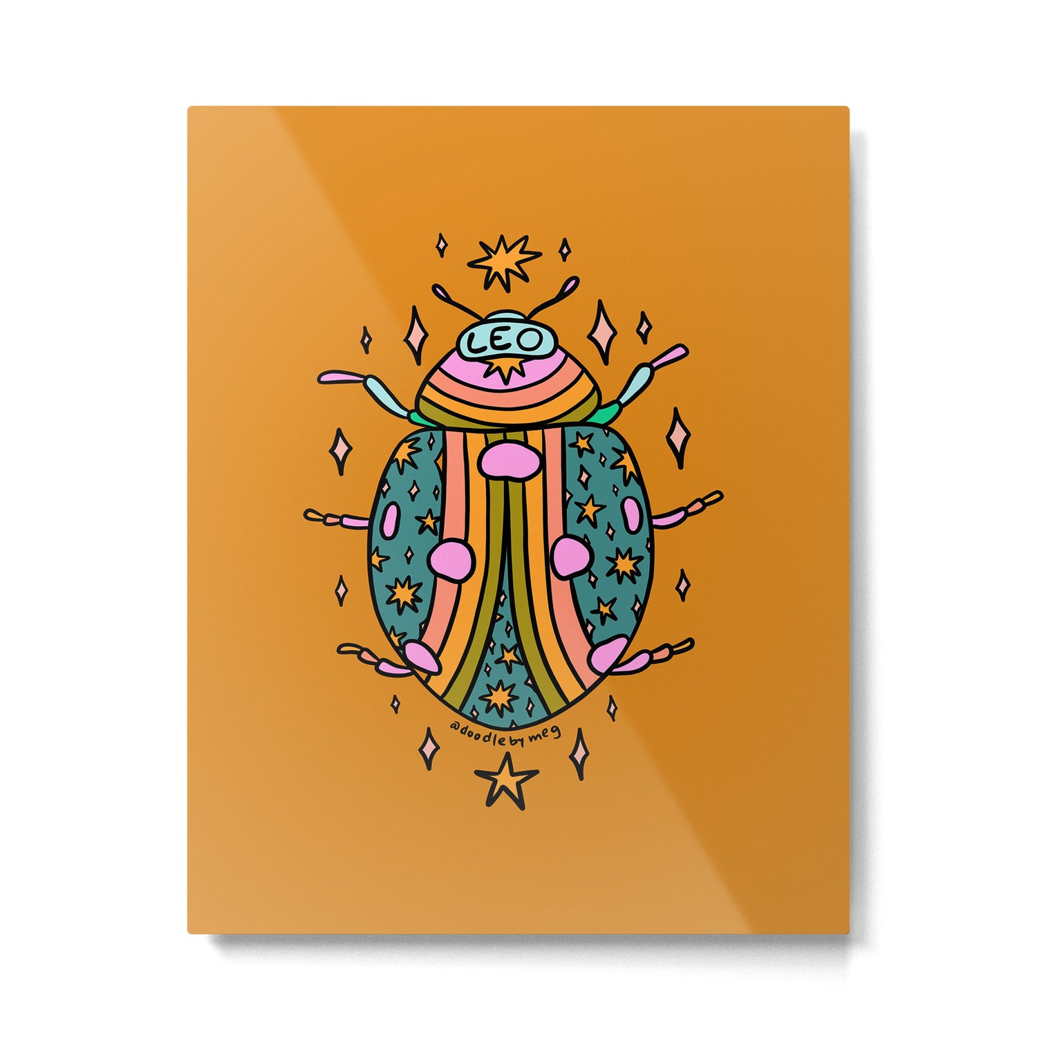 Leo Ladybug Metal Print Gallery Image 6