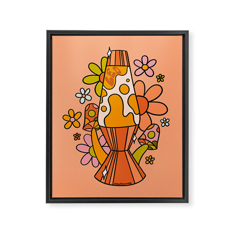 Leo Lava Lamp Framed Canvas Print Gallery Image 8