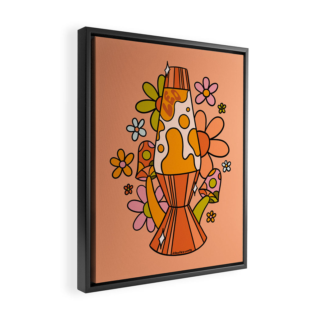 Leo Lava Lamp Framed Canvas Print Gallery Image 2