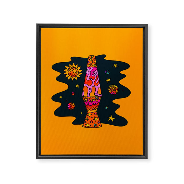 Leo Lava Lamp Framed Canvas Print Gallery Image 1