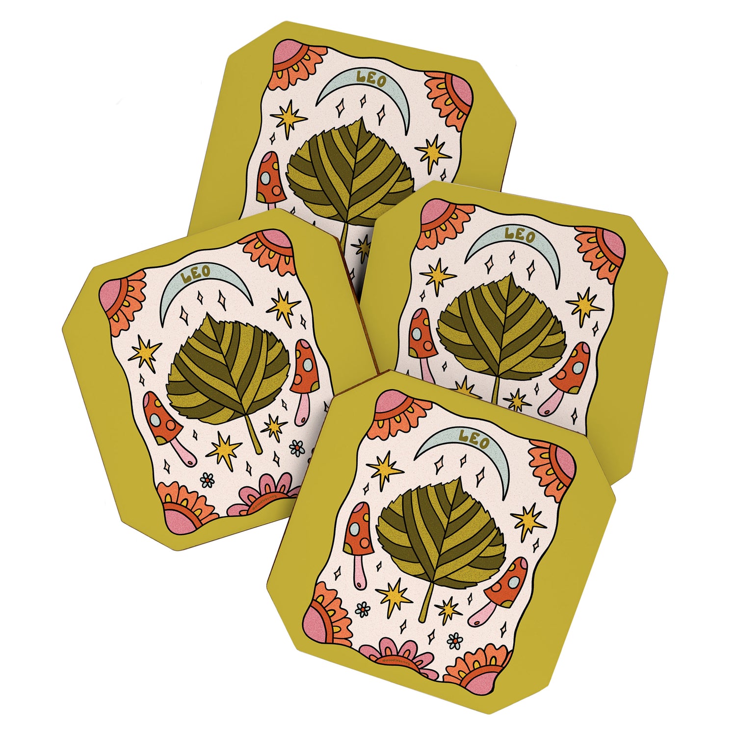 Leo Leaf Coaster Gallery Image 1