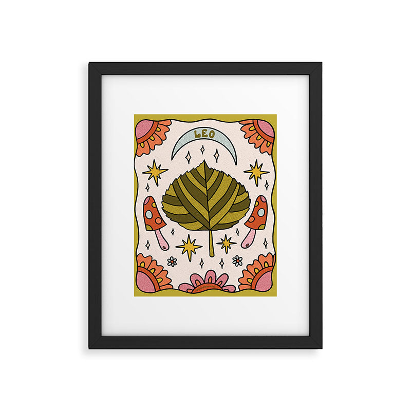 Leo Leaf Framed Art Print Gallery Image 6
