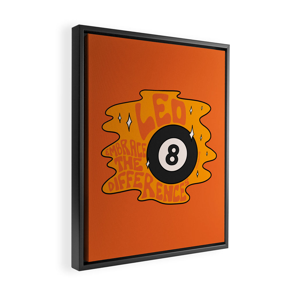 Leo Magic 8 Ball Framed Canvas Print Gallery Image 2