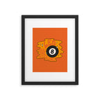 Leo Magic 8 Ball Framed Art Print Gallery Image 6
