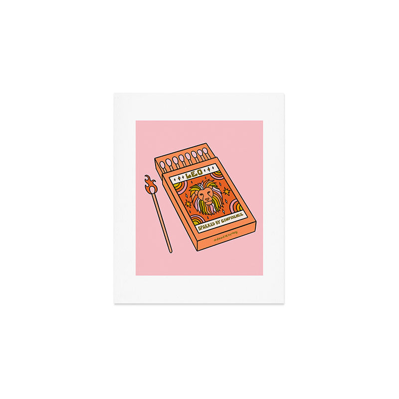 Leo Matchbox Art Print Gallery Image 1