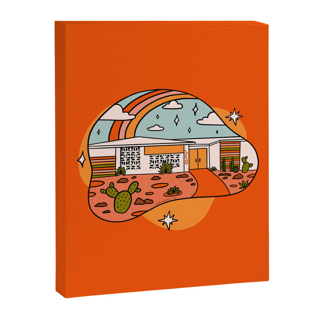 Leo Mid Century House Canvas Print Gallery Image 8