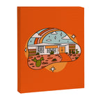 Leo Mid Century House Canvas Print Gallery Image 8