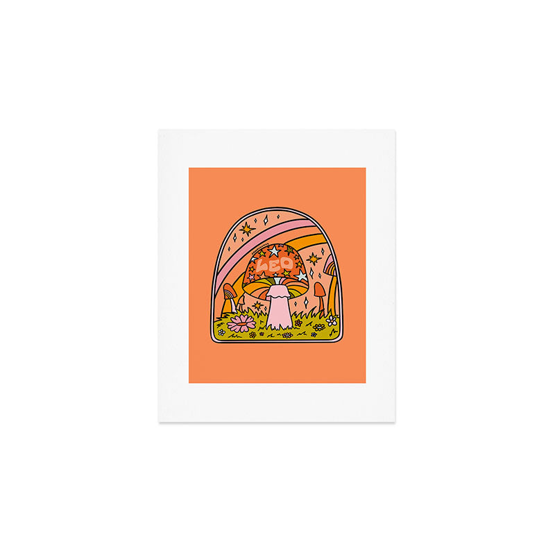 Leo Mushroom Art Print Gallery Image 1