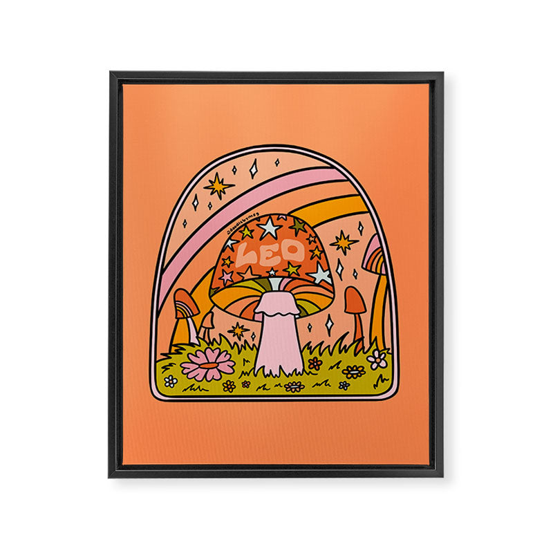 Leo Mushroom Framed Canvas Print Gallery Image 8