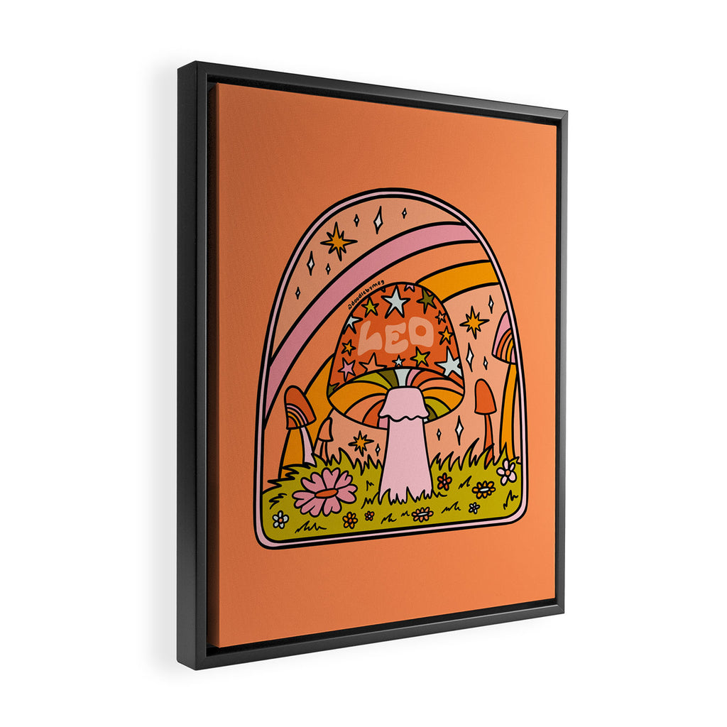 Leo Mushroom Framed Canvas Print Gallery Image 2