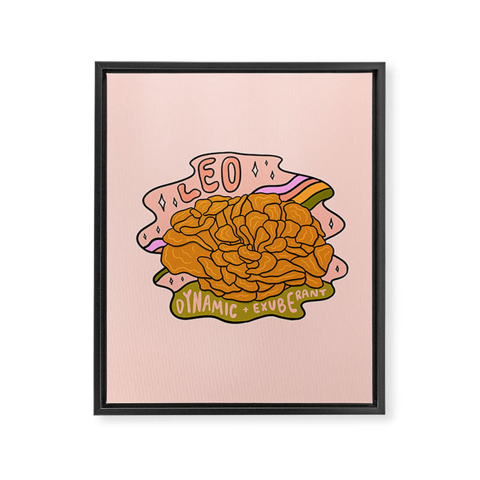 Leo Mushroom Framed Canvas Print Gallery Image 1