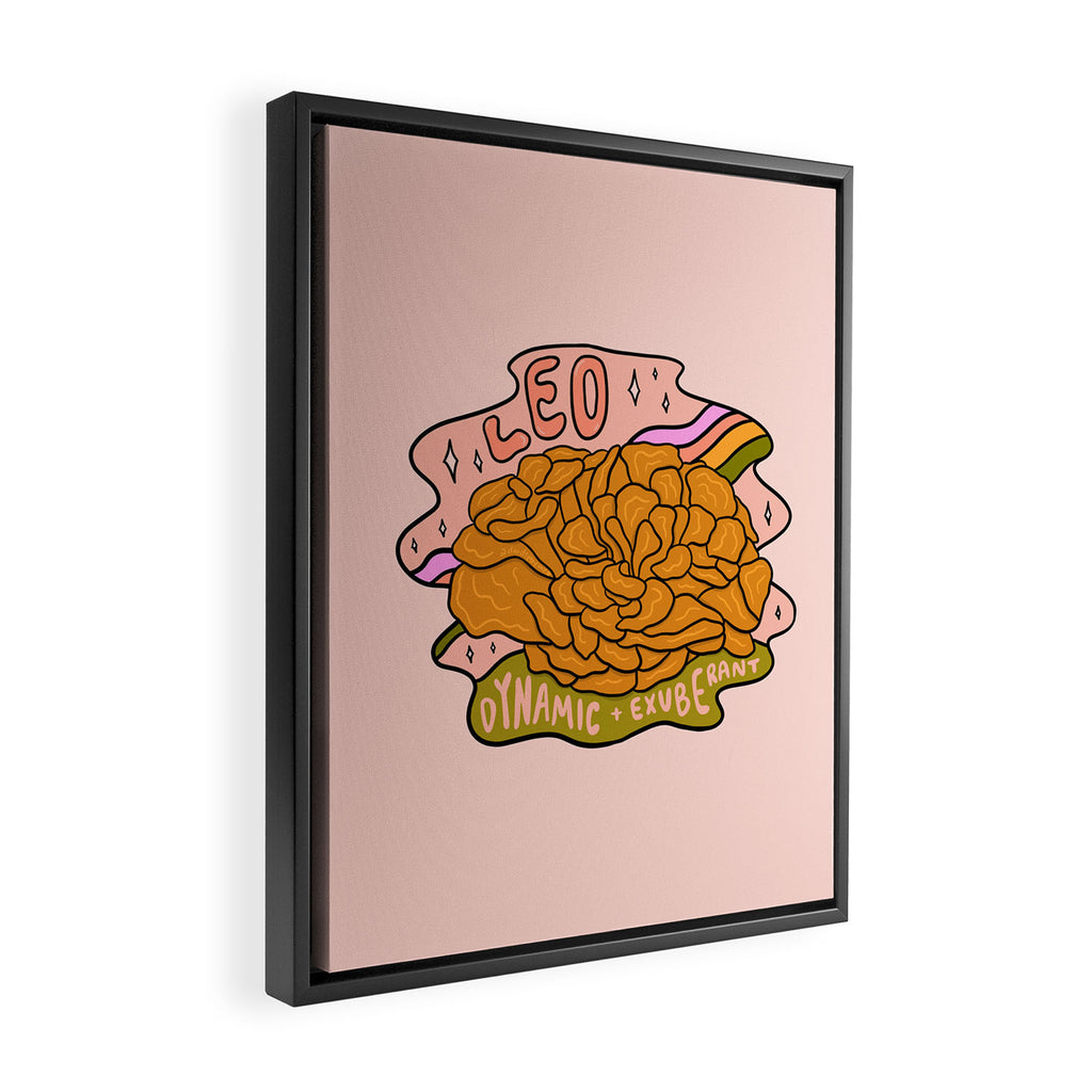 Leo Mushroom Framed Canvas Print Gallery Image 2