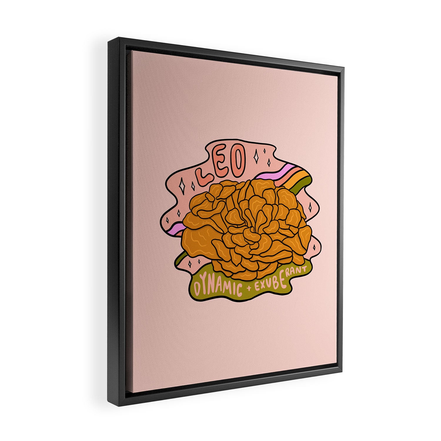 Leo Mushroom Framed Canvas Print Gallery Image 2