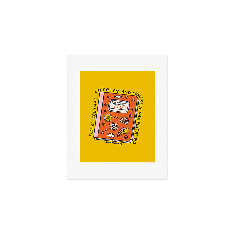 Leo Notebook Art Print Gallery Image 1