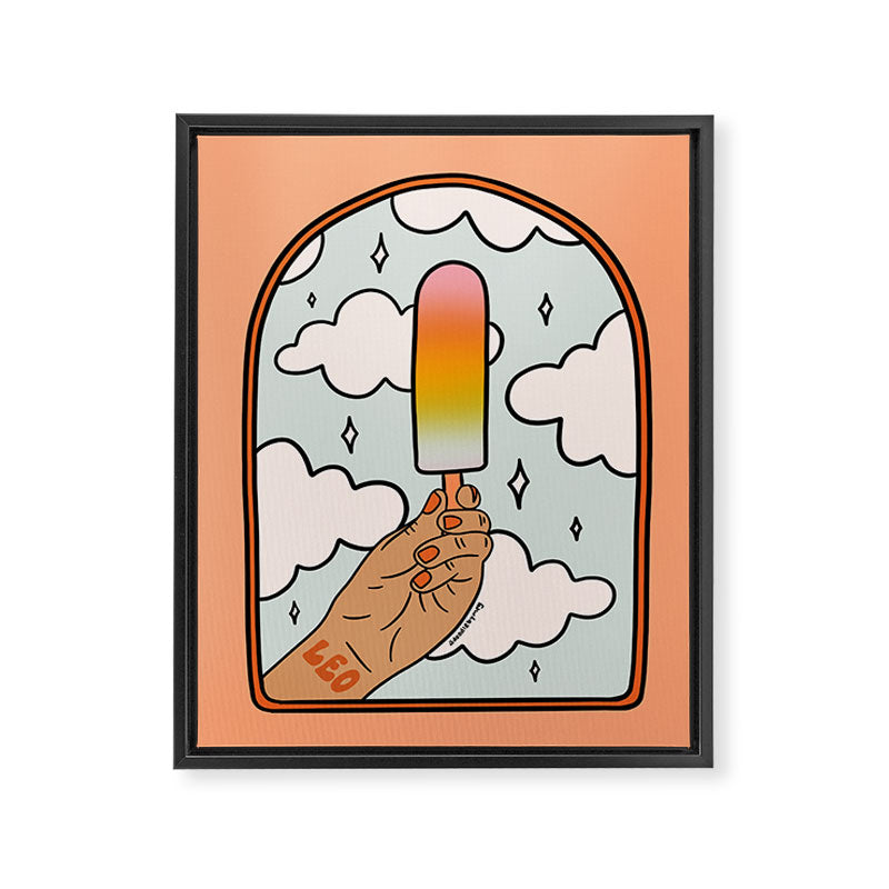 Leo Popsicle Framed Canvas Print Gallery Image 8