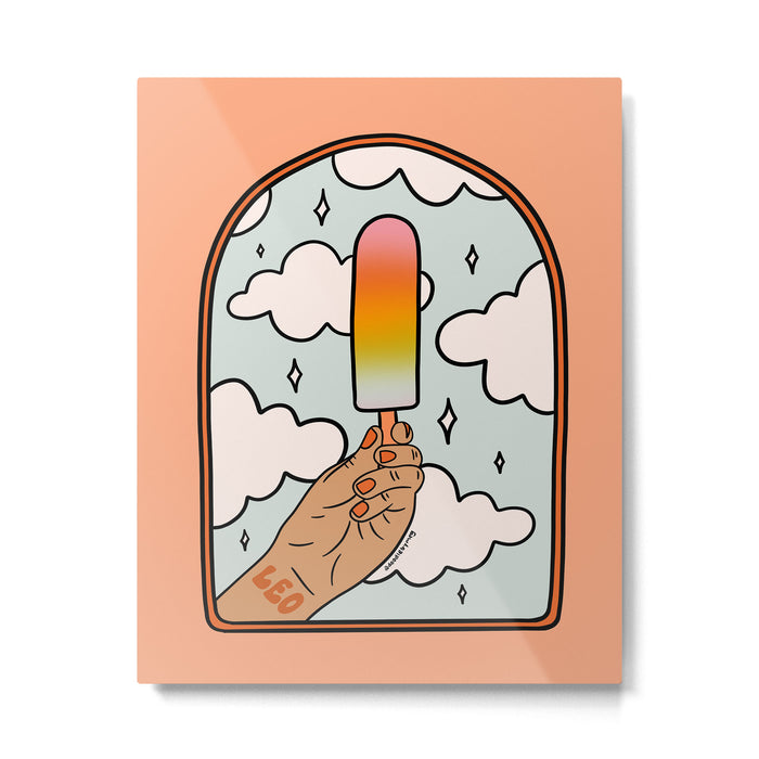 Leo Popsicle Metal Print Gallery Image 1