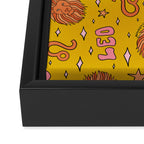 Leo Print Framed Canvas Print Gallery Image 3