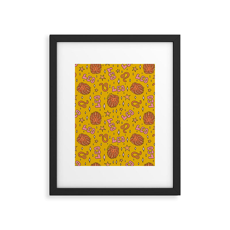 Leo Print Framed Art Print Gallery Image 6
