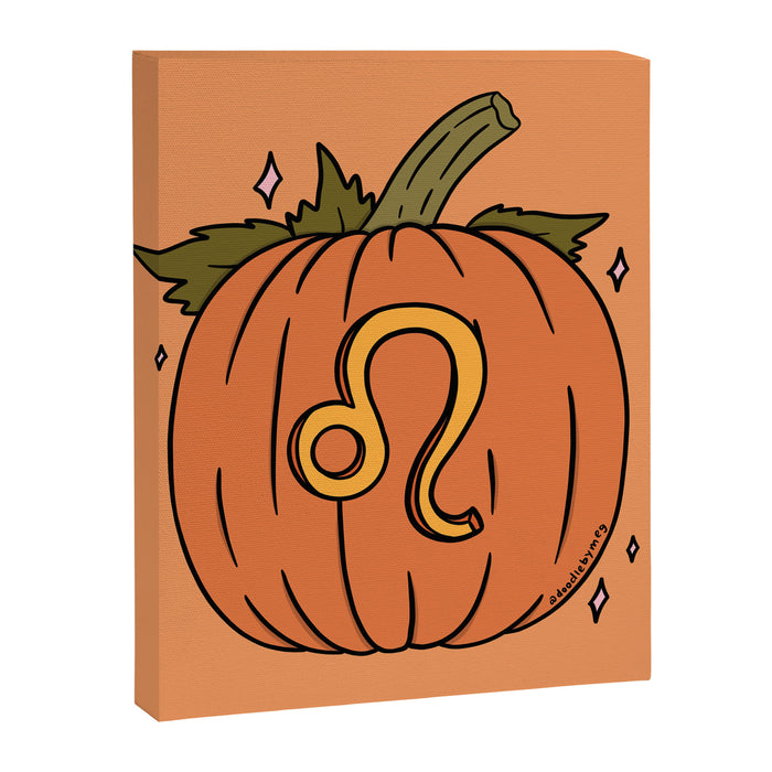Leo Pumpkin Canvas Print Gallery Image 1