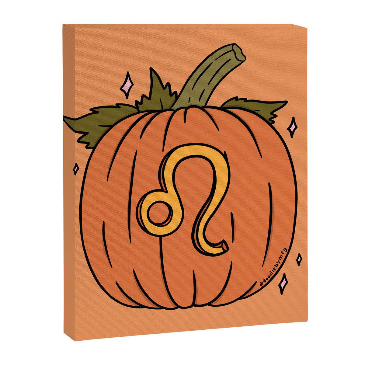 Leo Pumpkin Canvas Print Gallery Image 8