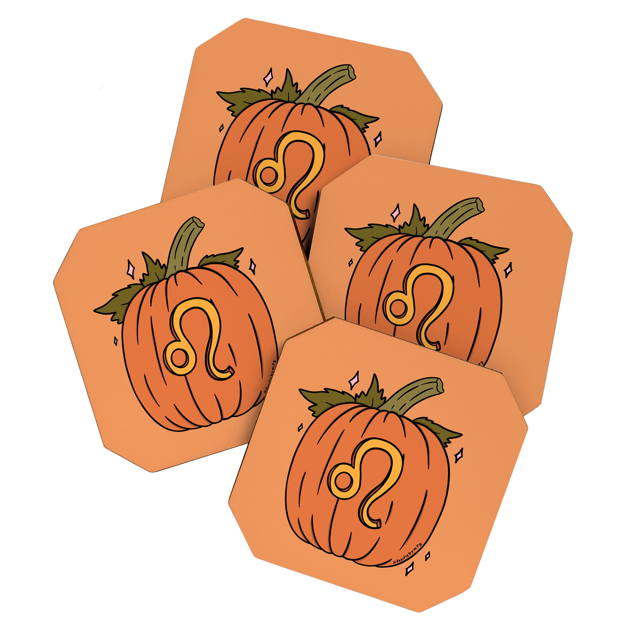 Leo Pumpkin Coaster Gallery Image 1