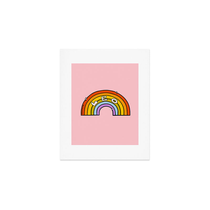 Leo Rainbow Art Print Gallery Image 1