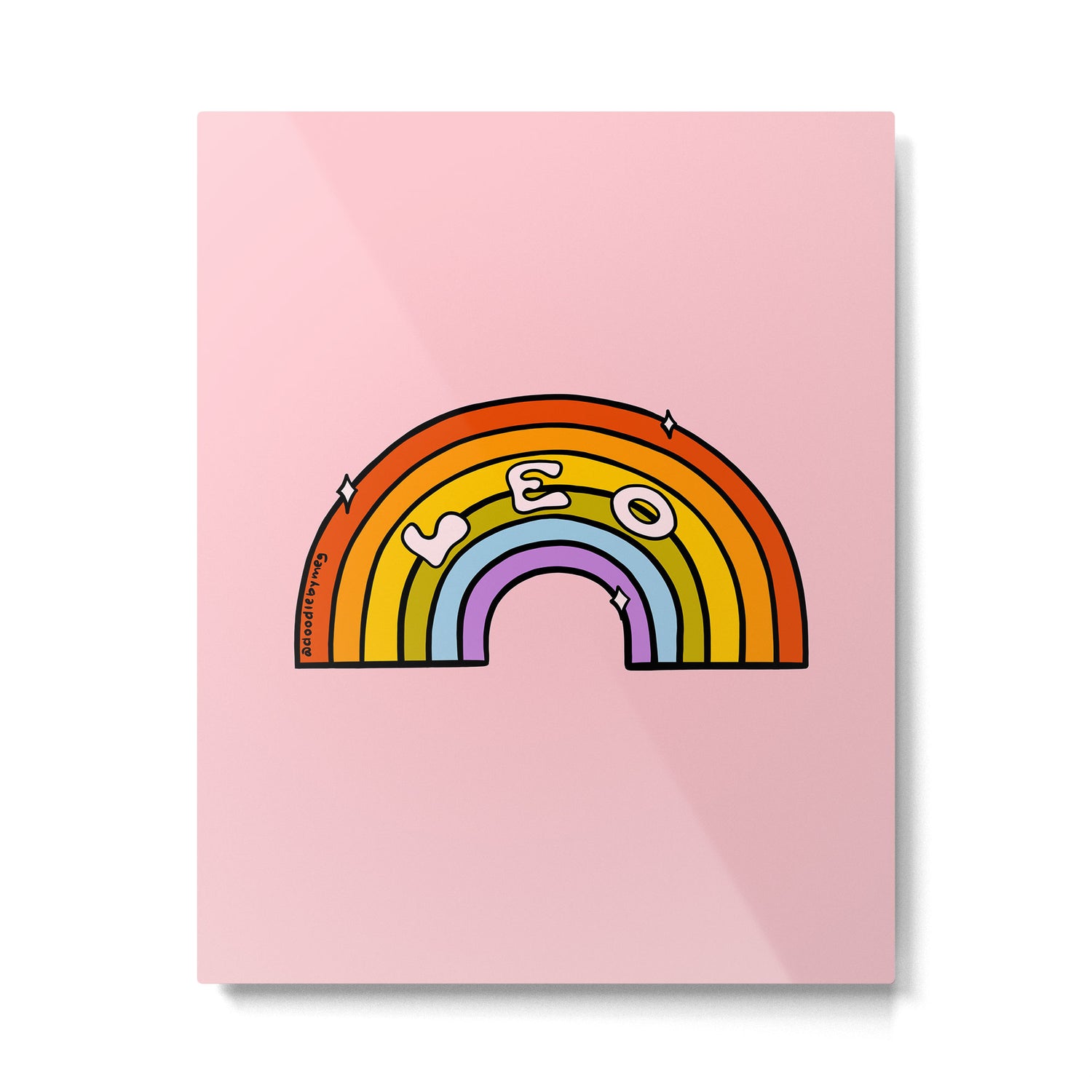 Leo Rainbow Metal Print Gallery Image 6