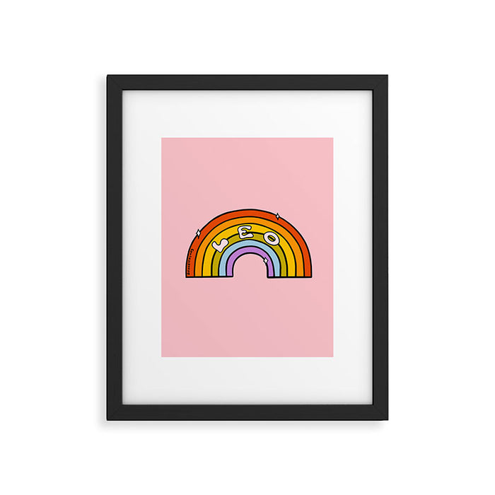Leo Rainbow Framed Art Print Gallery Image 1